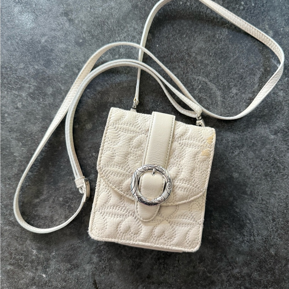 Brighton Cream Quilted Crossbody Bag
